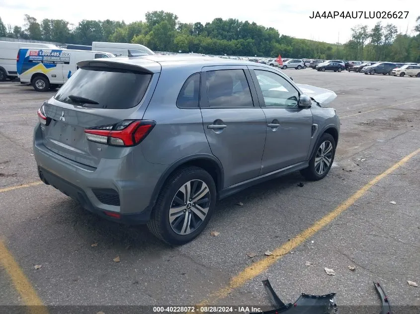 2020 Mitsubishi Outlander Sport 2.0 Se VIN: JA4AP4AU7LU026627 Lot: 40228072