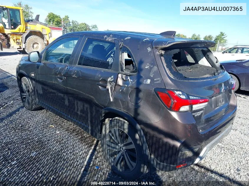 JA4AP3AU4LU007365 2020 Mitsubishi Outlander Sport 2.0 Es