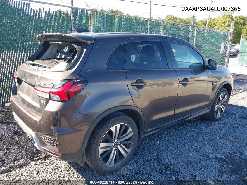 JA4AP3AU4LU007365 2020 Mitsubishi Outlander Sport 2.0 Es