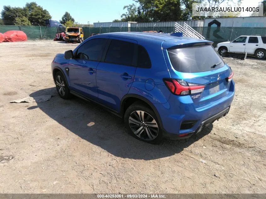 JA4AR3AU6LU014005 2020 Mitsubishi Outlander Sport 2.0 Es Awc