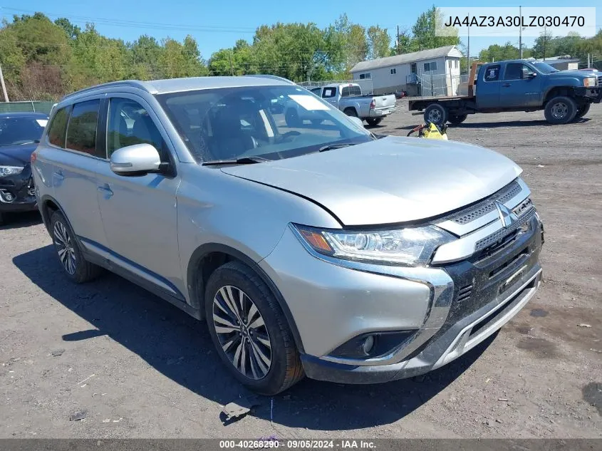 2020 Mitsubishi Outlander Sel 2.4 S-Awc VIN: JA4AZ3A30LZ030470 Lot: 40268290