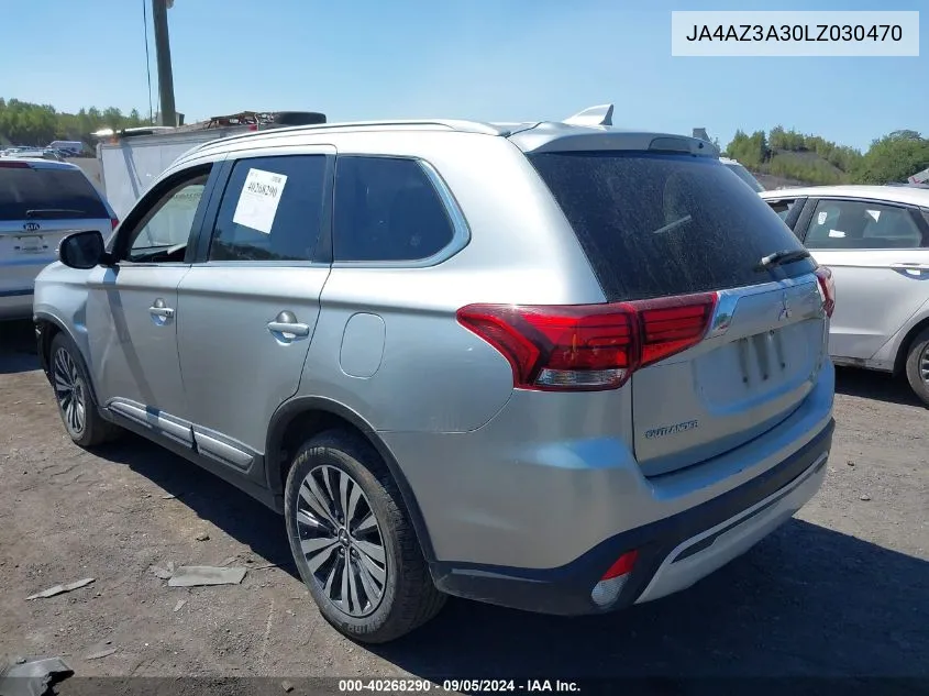 JA4AZ3A30LZ030470 2020 Mitsubishi Outlander Sel 2.4 S-Awc