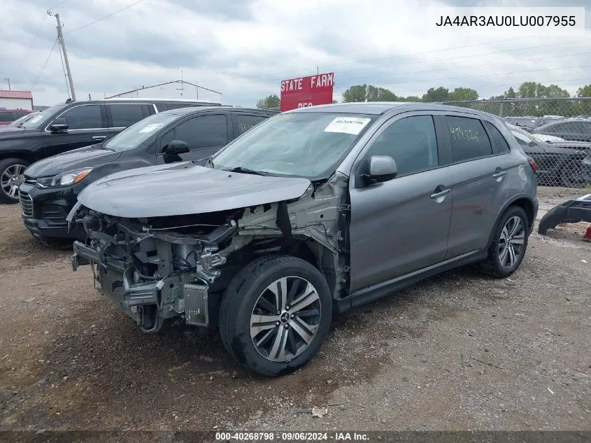 JA4AR3AU0LU007955 2020 Mitsubishi Outlander Sport 2.0 Es Awc