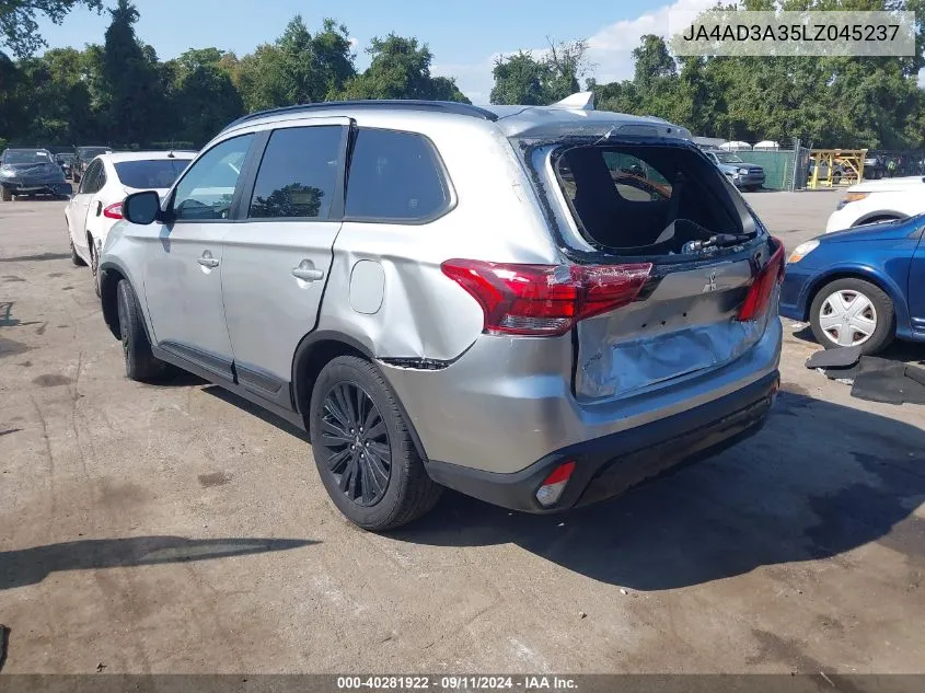 2020 Mitsubishi Outlander Se 2.4 VIN: JA4AD3A35LZ045237 Lot: 40281922