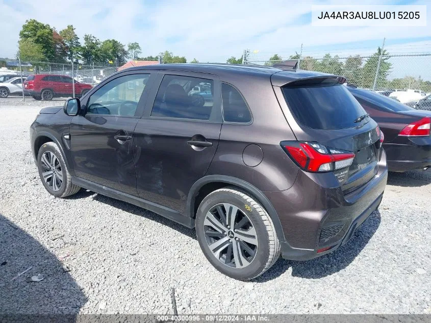 2020 Mitsubishi Outlander Sport 2.0 Es Awc VIN: JA4AR3AU8LU015205 Lot: 40300996