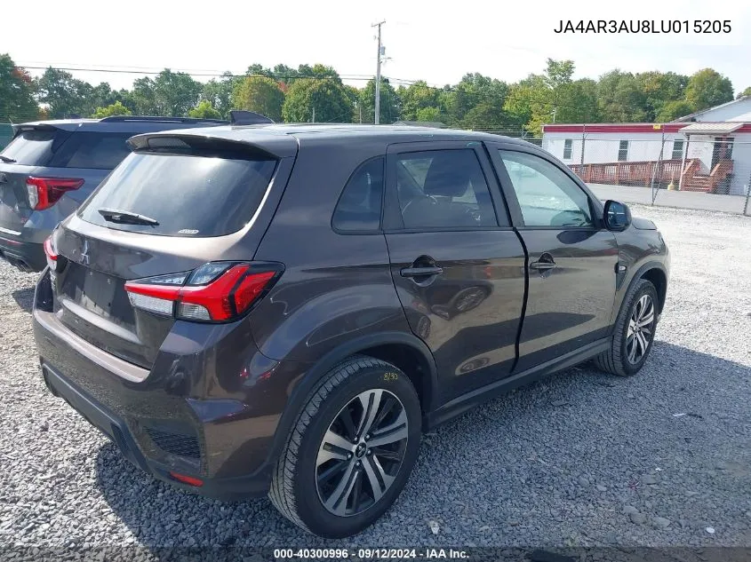 2020 Mitsubishi Outlander Sport 2.0 Es Awc VIN: JA4AR3AU8LU015205 Lot: 40300996