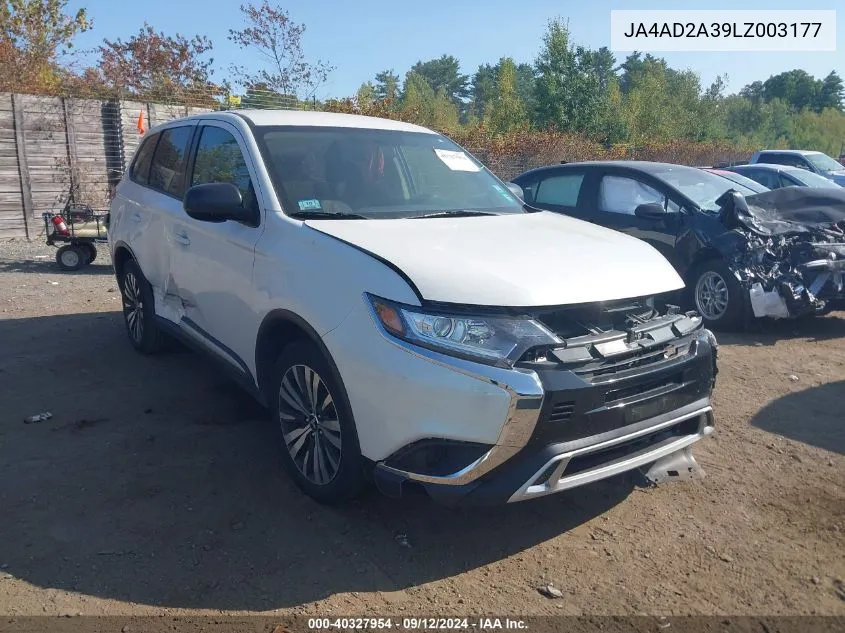 JA4AD2A39LZ003177 2020 Mitsubishi Outlander Es 2.4