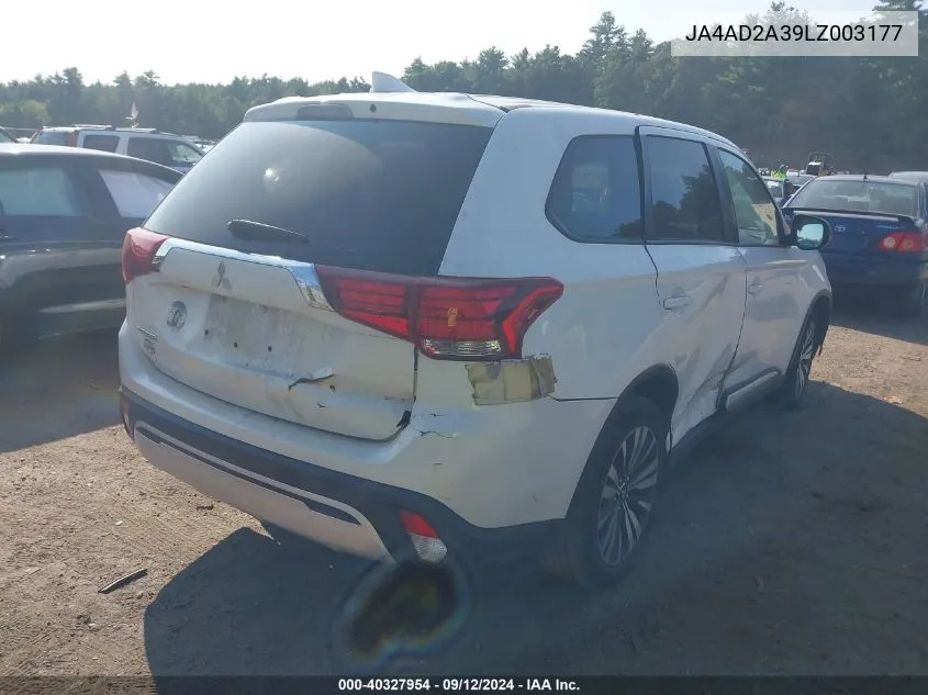 JA4AD2A39LZ003177 2020 Mitsubishi Outlander Es 2.4