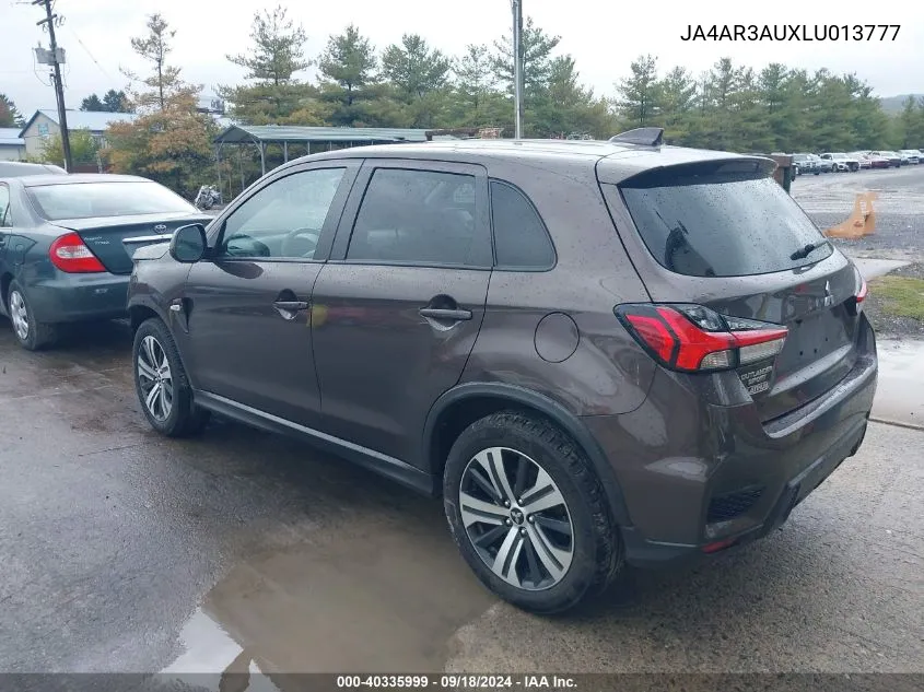 2020 Mitsubishi Outlander Sport 2.0 Es Awc VIN: JA4AR3AUXLU013777 Lot: 40335999