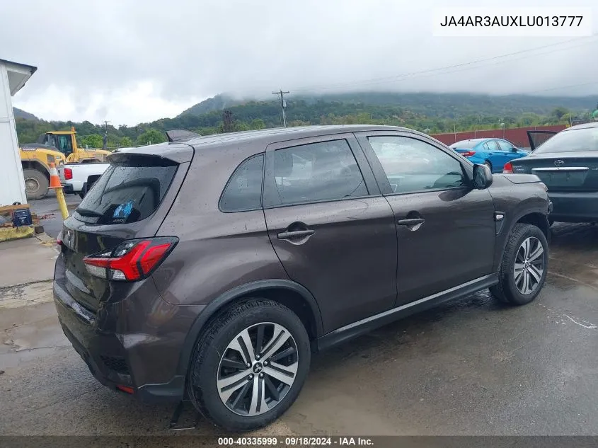 2020 Mitsubishi Outlander Sport 2.0 Es Awc VIN: JA4AR3AUXLU013777 Lot: 40335999