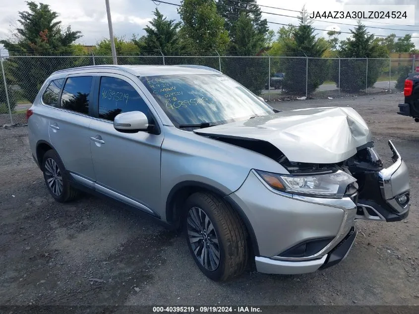 2020 Mitsubishi Outlander Sel 2.4 S-Awc VIN: JA4AZ3A30LZ024524 Lot: 40395219