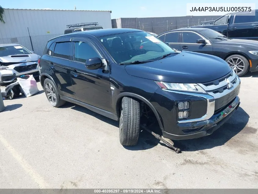 2020 Mitsubishi Outlander Sport 2.0 Es VIN: JA4AP3AU5LU005575 Lot: 40395297