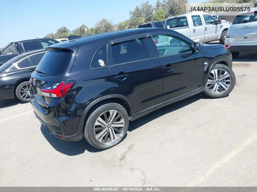 2020 Mitsubishi Outlander Sport 2.0 Es VIN: JA4AP3AU5LU005575 Lot: 40395297