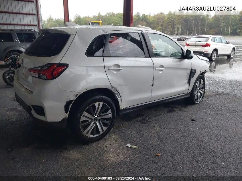 2020 Mitsubishi Outlander Sport 2.0 Es Awc VIN: JA4AR3AU2LU027804 Lot: 40400189