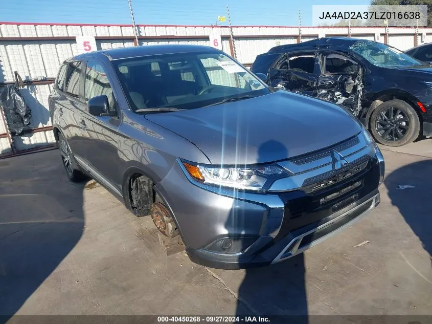 2020 Mitsubishi Outlander Es 2.4 VIN: JA4AD2A37LZ016638 Lot: 40450268