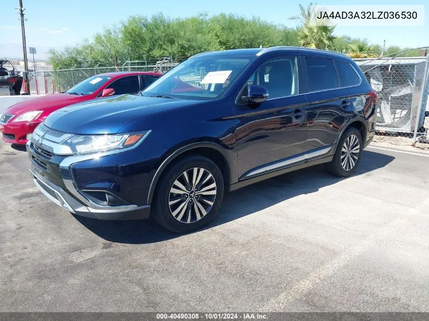 2020 Mitsubishi Outlander Le 2.4/Se 2.4/Sel 2.4/Sp 2.4 VIN: JA4AD3A32LZ036530 Lot: 40490308