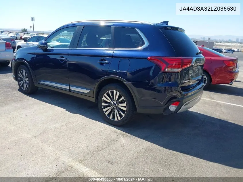 2020 Mitsubishi Outlander Le 2.4/Se 2.4/Sel 2.4/Sp 2.4 VIN: JA4AD3A32LZ036530 Lot: 40490308