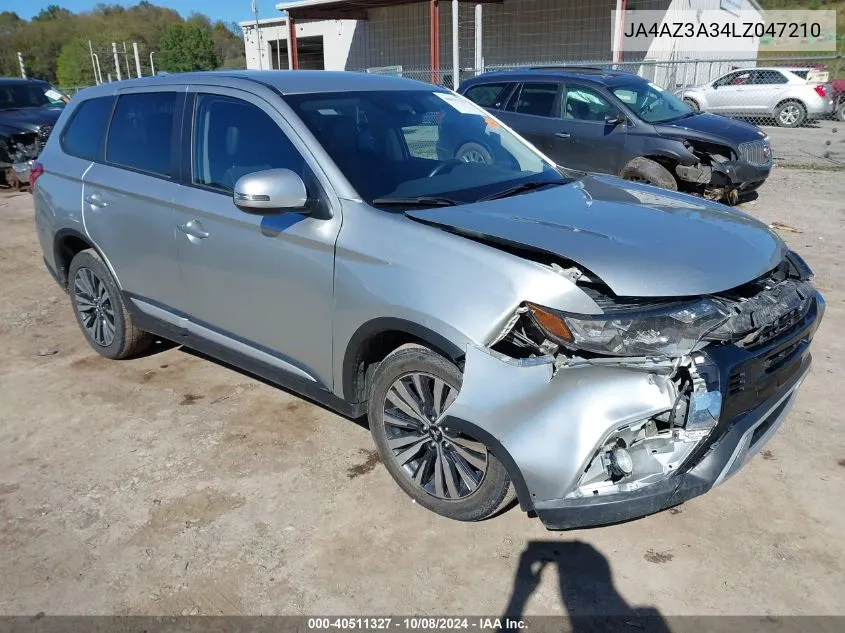 2020 Mitsubishi Outlander Es 2.4 /Le 2.4 /Se 2.4 /Sel 2.4 /Sp 2.4 VIN: JA4AZ3A34LZ047210 Lot: 40511327