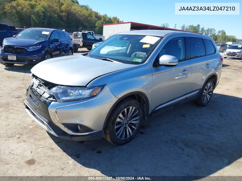 2020 Mitsubishi Outlander Es 2.4 /Le 2.4 /Se 2.4 /Sel 2.4 /Sp 2.4 VIN: JA4AZ3A34LZ047210 Lot: 40511327