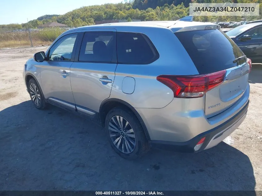 JA4AZ3A34LZ047210 2020 Mitsubishi Outlander Es 2.4 /Le 2.4 /Se 2.4 /Sel 2.4 /Sp 2.4