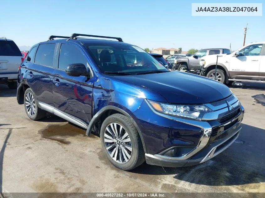 2020 Mitsubishi Outlander Es 2.4 /Le 2.4 /Se 2.4 /Sel 2.4 /Sp 2.4 VIN: JA4AZ3A38LZ047064 Lot: 40527252