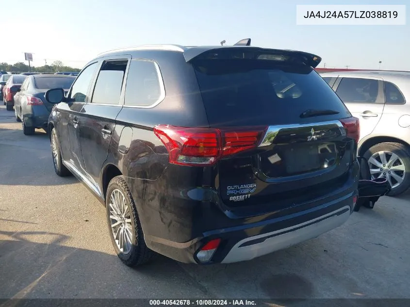 2020 Mitsubishi Outlander Phev Sel S-Awc VIN: JA4J24A57LZ038819 Lot: 40542678