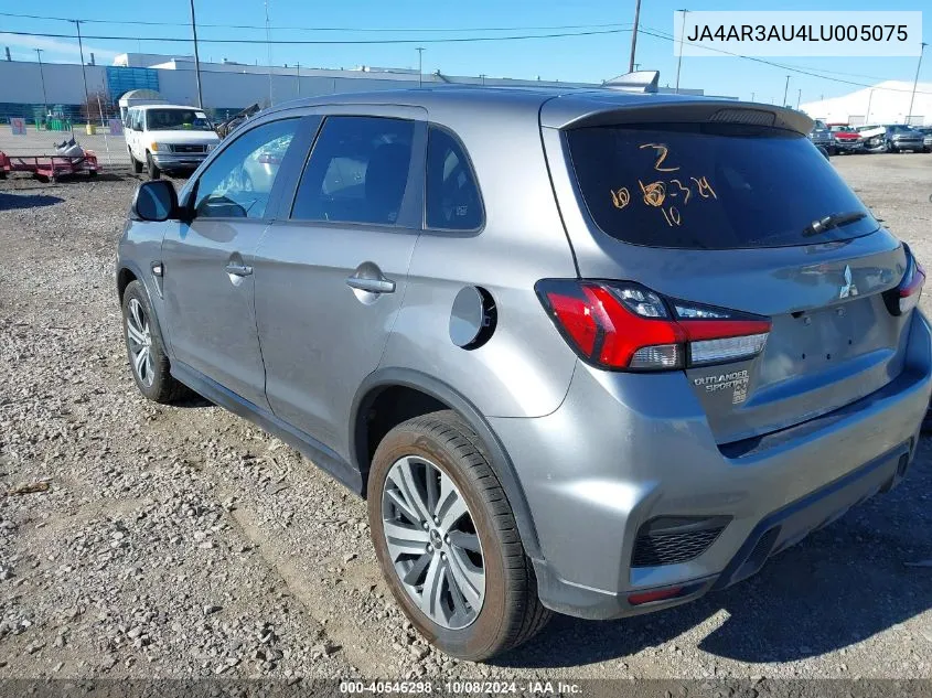 2020 Mitsubishi Outlander Sport 2.0 Es VIN: JA4AR3AU4LU005075 Lot: 40546298