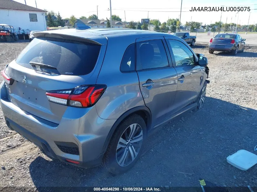 2020 Mitsubishi Outlander Sport 2.0 Es VIN: JA4AR3AU4LU005075 Lot: 40546298