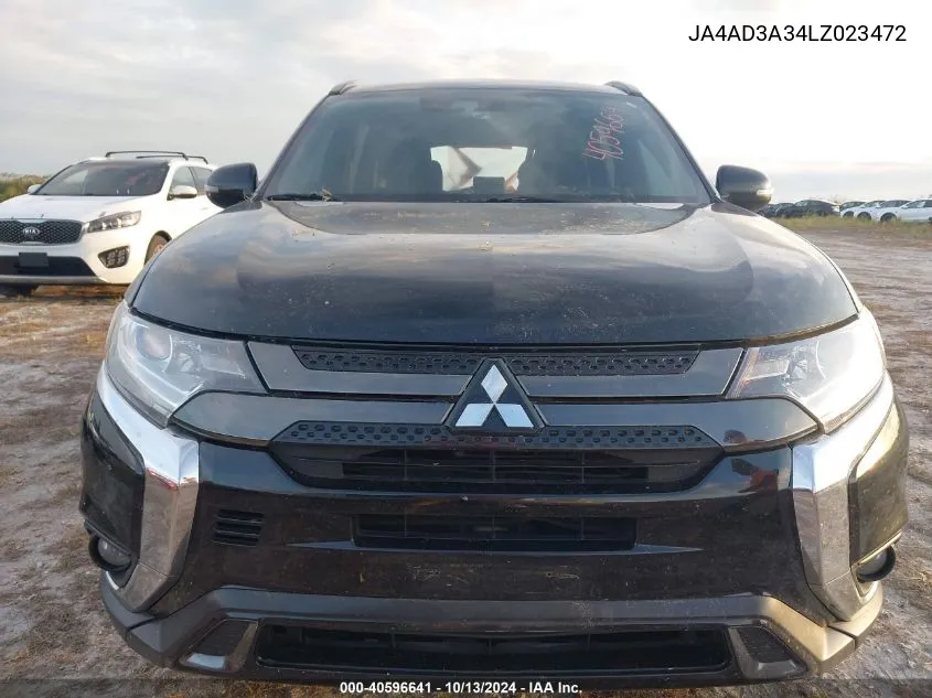 2020 Mitsubishi Outlander Le 2.4 VIN: JA4AD3A34LZ023472 Lot: 40596641