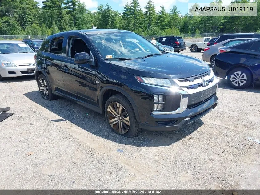 2020 Mitsubishi Outlander Sport 2.0 Es VIN: JA4AP3AU5LU019119 Lot: 40604824