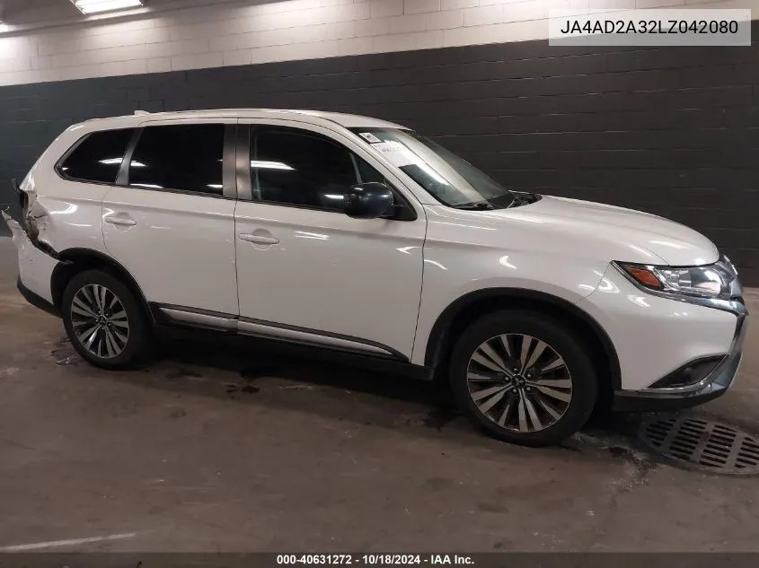 2020 Mitsubishi Outlander Es 2.4 VIN: JA4AD2A32LZ042080 Lot: 40631272