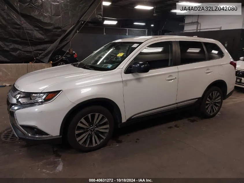 2020 Mitsubishi Outlander Es 2.4 VIN: JA4AD2A32LZ042080 Lot: 40631272