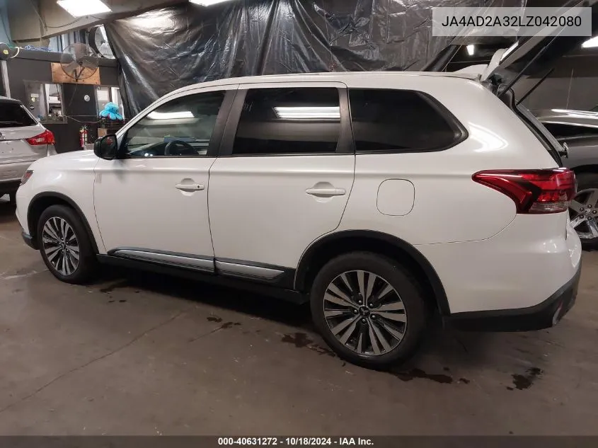 2020 Mitsubishi Outlander Es 2.4 VIN: JA4AD2A32LZ042080 Lot: 40631272