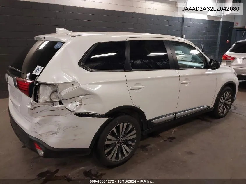 2020 Mitsubishi Outlander Es 2.4 VIN: JA4AD2A32LZ042080 Lot: 40631272