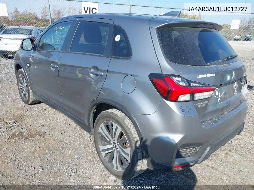 2020 Mitsubishi Outlander Sport 2.0 Es VIN: JA4AR3AU1LU012727 Lot: 40644587