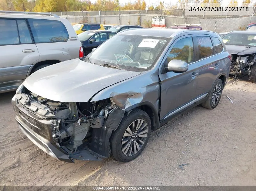 2020 Mitsubishi Outlander Sel 2.4 VIN: JA4AZ3A38LZ023718 Lot: 40650914