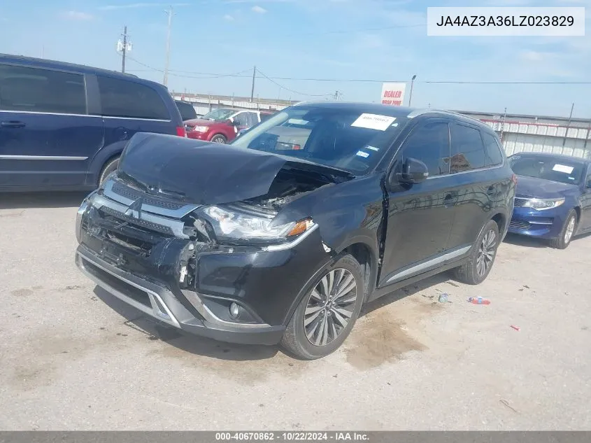 2020 Mitsubishi Outlander Sel 2.4 S-Awc VIN: JA4AZ3A36LZ023829 Lot: 40670862