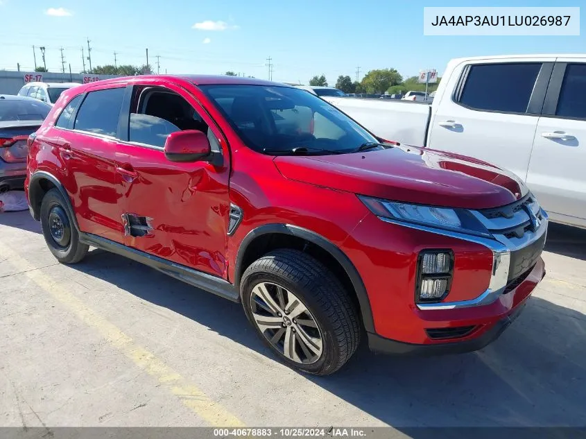 2020 Mitsubishi Outlander Sport 2.0 Es VIN: JA4AP3AU1LU026987 Lot: 40678883