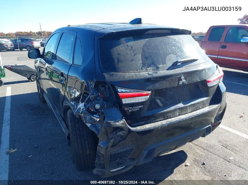 2020 Mitsubishi Outlander Sport 2.0 Es VIN: JA4AP3AU3LU003159 Lot: 40697382