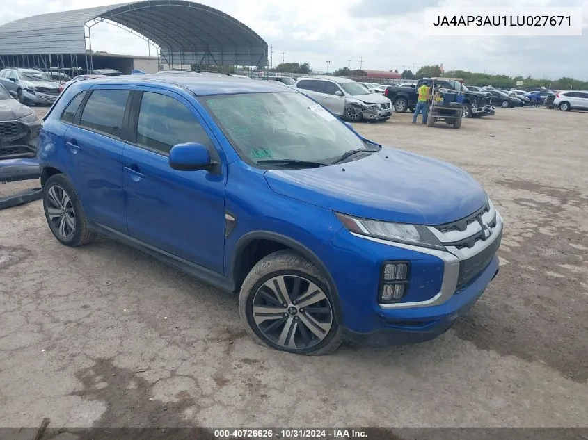 JA4AP3AU1LU027671 2020 Mitsubishi Outlander Sport 2.0 Es