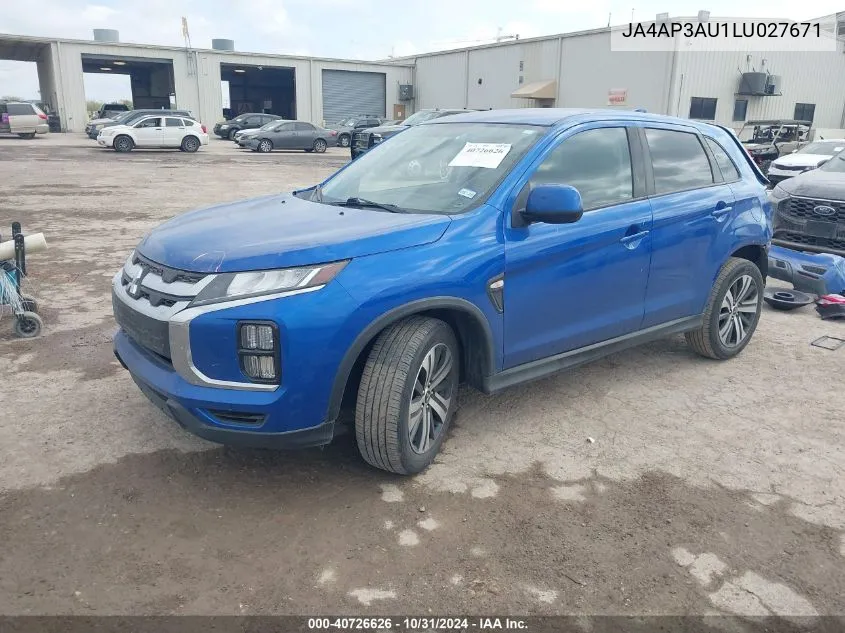 JA4AP3AU1LU027671 2020 Mitsubishi Outlander Sport 2.0 Es