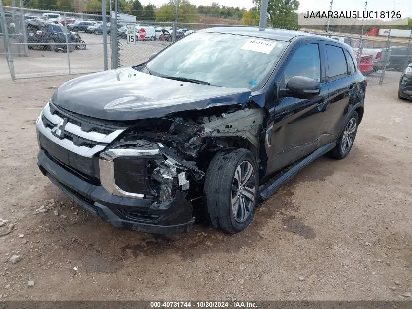 2020 Mitsubishi Outlander Sport 2.0 Be VIN: JA4AR3AU5LU018126 Lot: 40731744