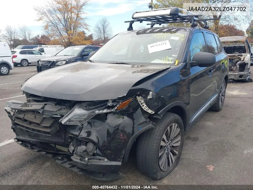 2020 Mitsubishi Outlander Es 2.4 VIN: JA4AD2A32LZ047702 Lot: 40764432