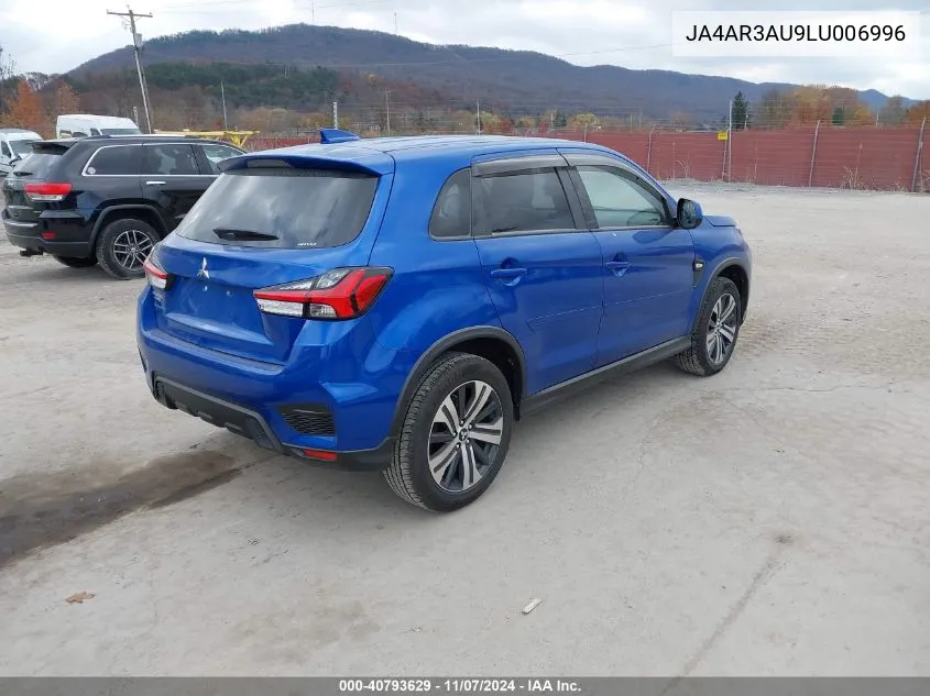 2020 Mitsubishi Outlander Sport 2.0 Es VIN: JA4AR3AU9LU006996 Lot: 40793629