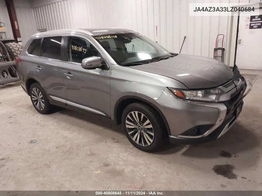 2020 Mitsubishi Outlander Es 2.4 /Le 2.4 /Se 2.4 /Sel 2.4 /Sp 2.4 VIN: JA4AZ3A33LZ040684 Lot: 40808645