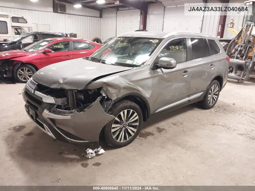 2020 Mitsubishi Outlander Es 2.4 /Le 2.4 /Se 2.4 /Sel 2.4 /Sp 2.4 VIN: JA4AZ3A33LZ040684 Lot: 40808645