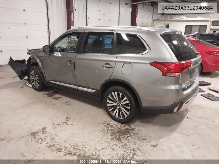 2020 Mitsubishi Outlander Es 2.4 /Le 2.4 /Se 2.4 /Sel 2.4 /Sp 2.4 VIN: JA4AZ3A33LZ040684 Lot: 40808645