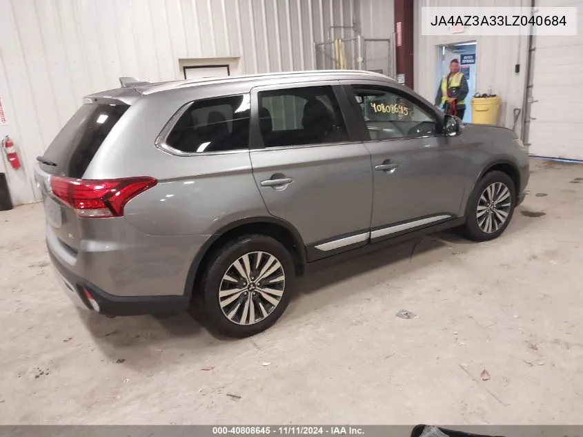 2020 Mitsubishi Outlander Es 2.4 /Le 2.4 /Se 2.4 /Sel 2.4 /Sp 2.4 VIN: JA4AZ3A33LZ040684 Lot: 40808645