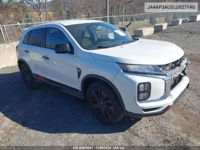 2020 Mitsubishi Outlander Sport 2.0 Be/2.0 Es/2.0 Sp VIN: JA4AP3AU3LU027140 Lot: 40809041