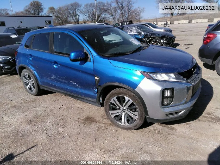 2020 Mitsubishi Outlander Sport 2.0 Es VIN: JA4AR3AUXLU028232 Lot: 40821854